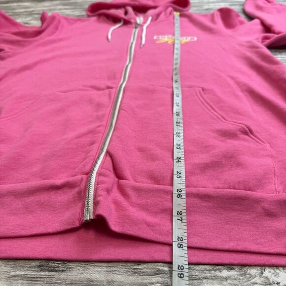 Bella + Canvas Women's 2023 Obsessed Fest Full Zipper Hoodie XL Extra Large Pink - Picture 11 of 16